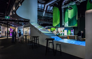 Interactive display in an exhibition 