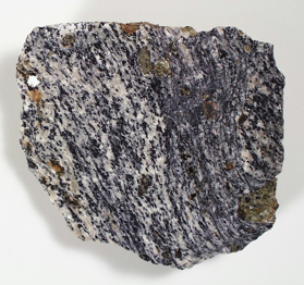 Banded calcite-fluorite rock