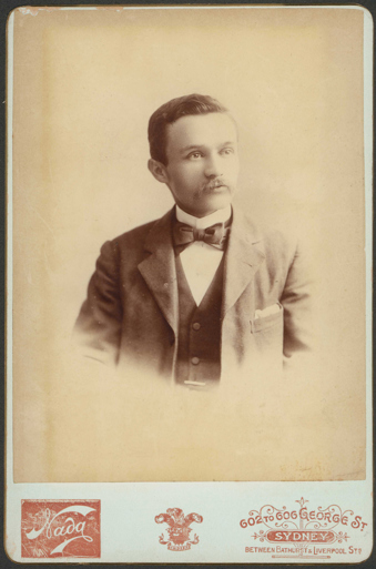 Portrait of George Lyell, Nada Studio, Sydney, c.1895.