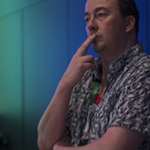 A museum staff member at Melbourne Museum.