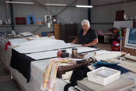 Aunty Barb Egan in Miss Emily studio, Robinvale