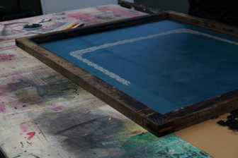 Screen print for Kelly's exhibition Wuregwurung: Speaking Together