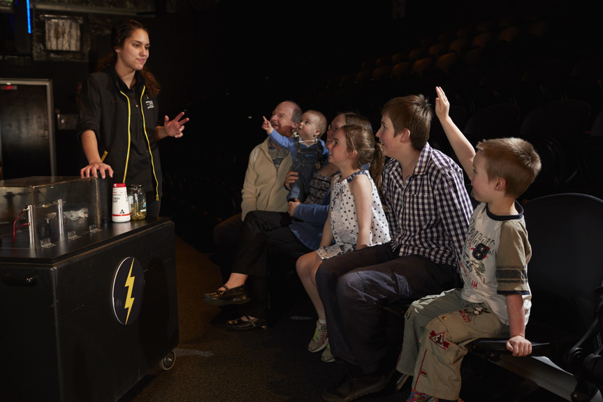 Audience in Lightning Room