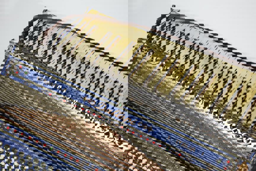 Piano Accordion - Besson, Stradello Dallape, Italy, 1920s.