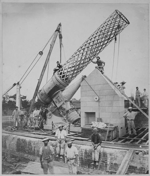 Erection of Great Melbourne Telescope, 1869.