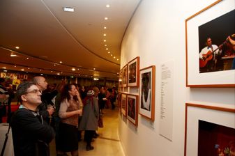 Visitors at Birrarung Gallery exhibition opening