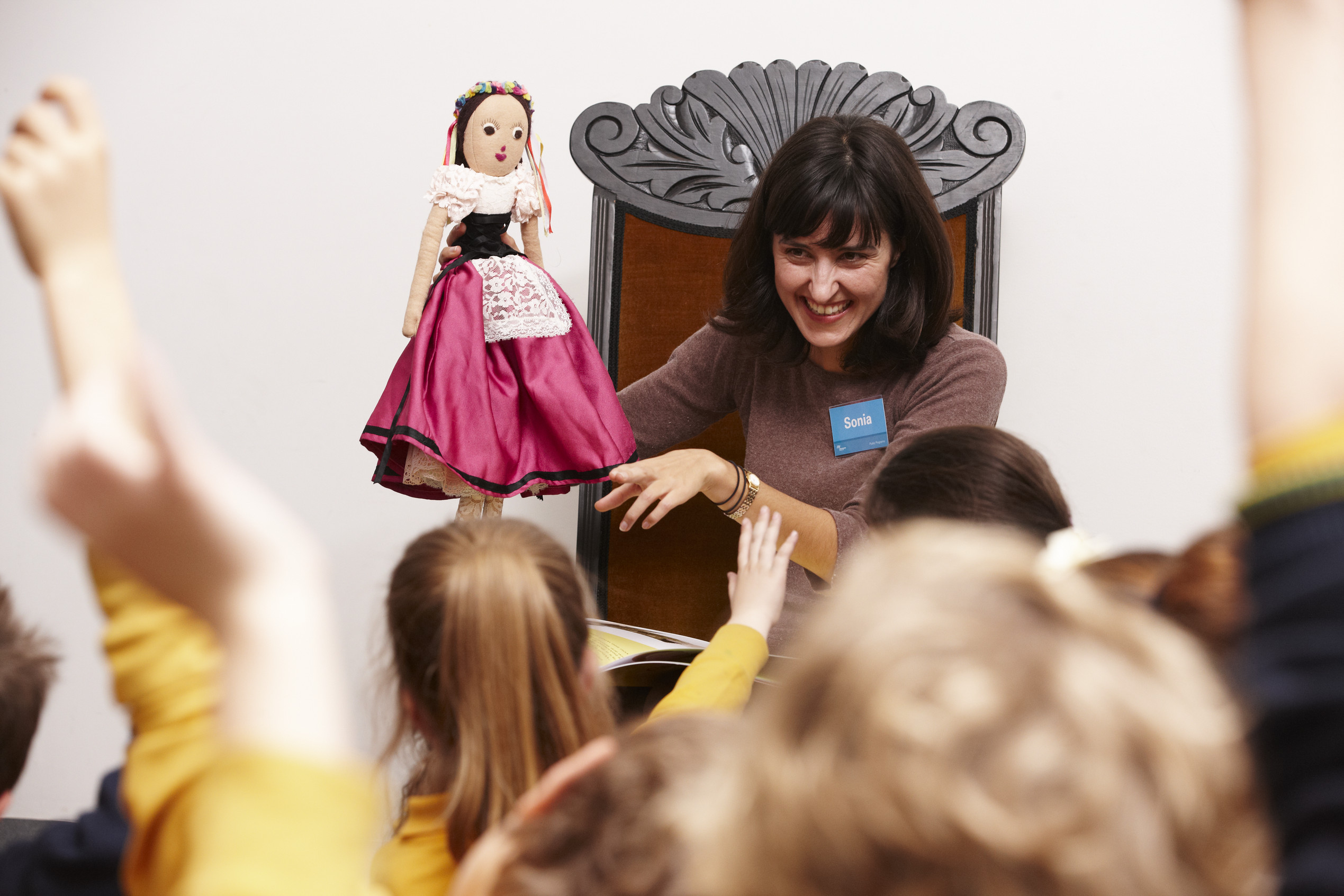 Museum Victoria staff presenting education program for school children 