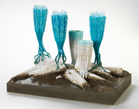 Archaeocyatha model, sponge-like reef-builders from Cambrian period