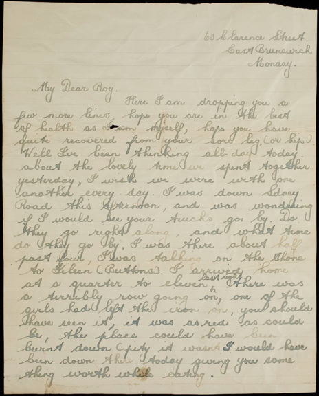 A handwritten letter.