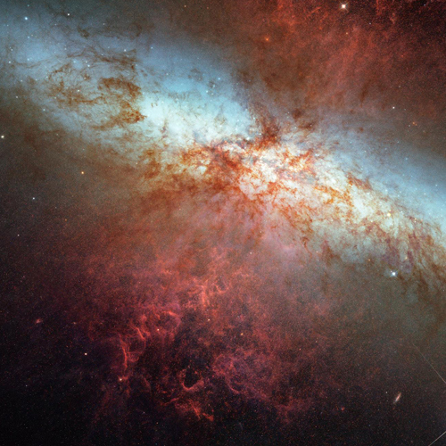 Supernova explosions (the death explosions of huge stars).