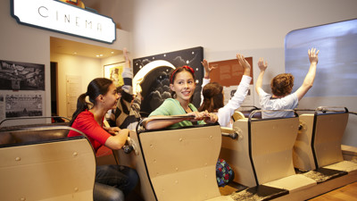 Children enjoying Luna Park interactive in Melbourne Story