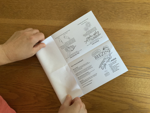 BeeZine folding instructions