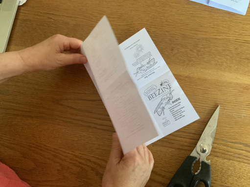 BeeZine folding instructions