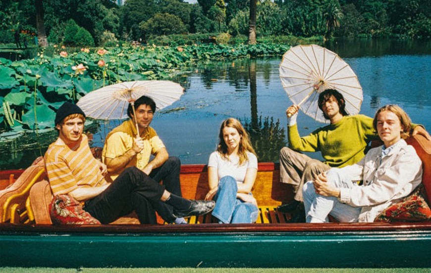 Five people in a boat