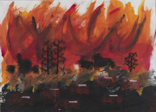 Artwork - 'Catastrophe', Healesville Primary School, 2009: Healesville Primary School Bushfire Artworks Collection