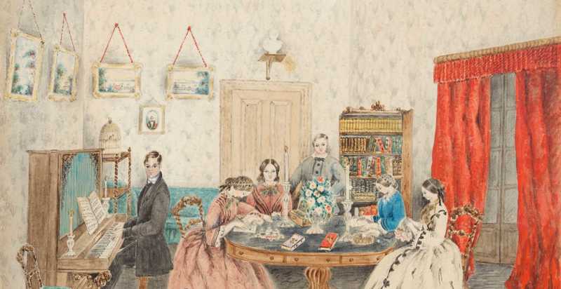 A discovery of stitches: needlework and 19th century girlhood