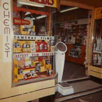 Window display featuring Kodak camera outfits. 
