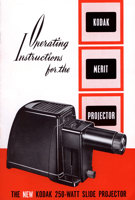Cover of a instruction manual for a slide projector
