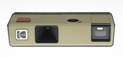 Small brown rectangular camera