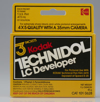 Yellow box with black, red, white print