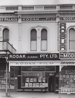 Exterior of a Kodak photographic shop. 