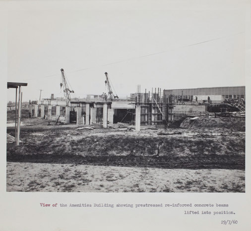 Partially built building.