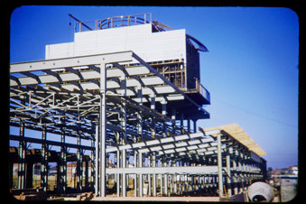 Steel framework of building