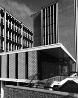 Entrance to a multi-level office building