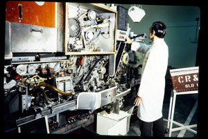 Man with industrial equipment