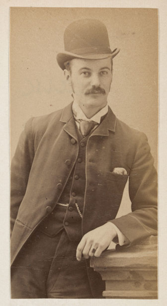 Sepia photograph of man in suit