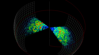 heat vision image of the universe
