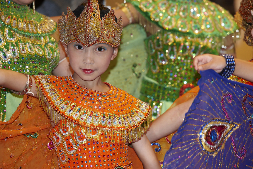 Girl in tradition costume