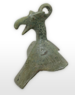 Handle shaped like a griffin's head