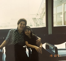 Woman hugging young girl