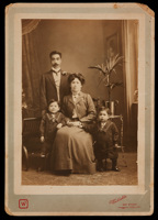 Setsutaro and Ada Hasegawa, with their children Leonard and Moto (later Jack), Geelong, circa 1910