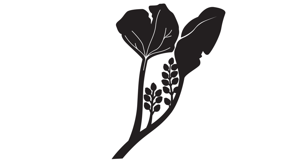 Silhouette of a flower, its actual size is 26mm high. 