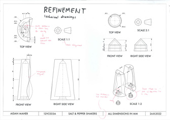 This folio page depicts Aidan Maher’s final Visual Communication Design presentation ‘Urban Fringe’. Aidan’s final presentation demonstrates technical competence.