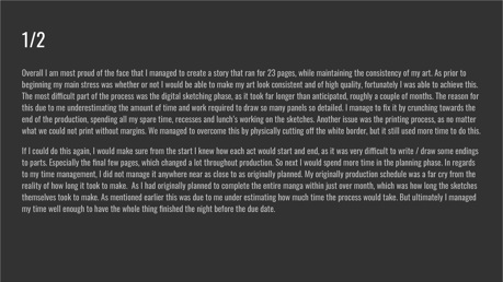 This folio page contains Jack Maliszewski’s reflection on his final Media Print work ‘Trying Again’.