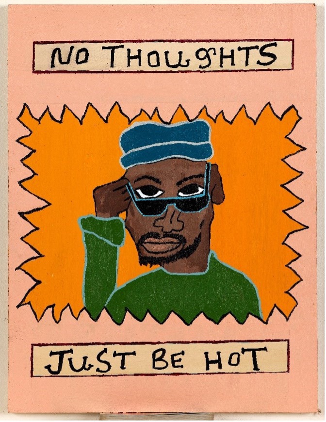 Stylised image of man looking with sunglasses tilted down