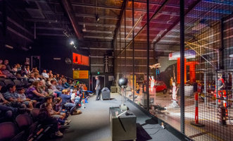 Families entertained in the Lightning Room