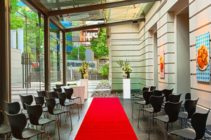 Immigration Museum Atrium Wedding set-up