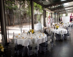 Table set for dinner function