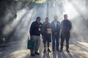 Group photograph of four men