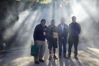 Group photograph of four men