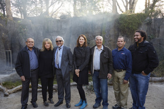 Group photograph of seven people