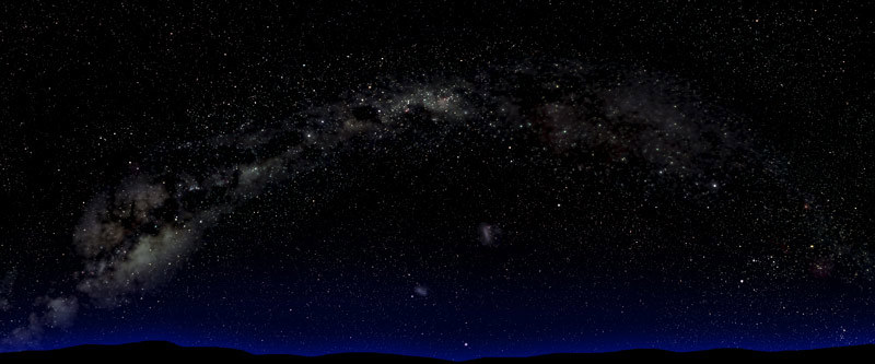 Illustration of the southern sky over Australia