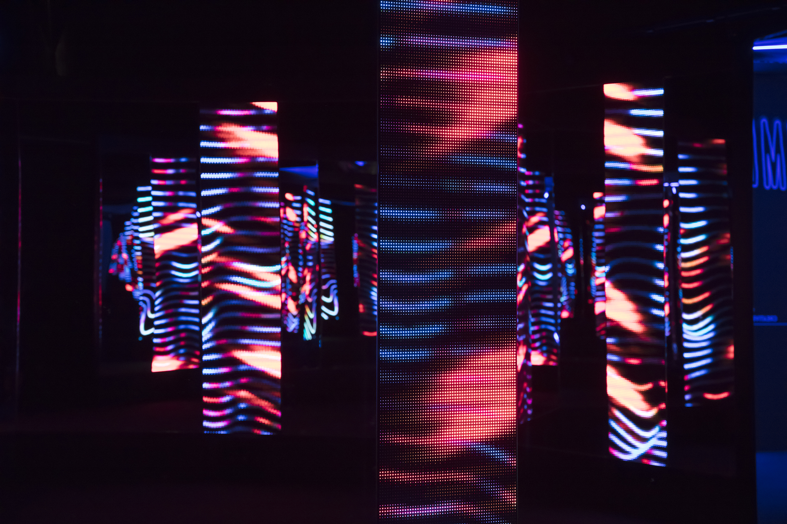 DeepDream by Kit Webster, LightTime art installation on display in Scienceworks