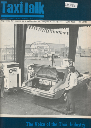 Front Cover of Taxi Talk Magazine, No. 164, June 1980.