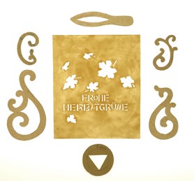 Cake decorating stencils created and used by Karl Muffler 1930s to 1950s