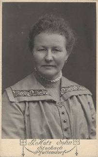 Studio photograph of Karl Muffler's mother.